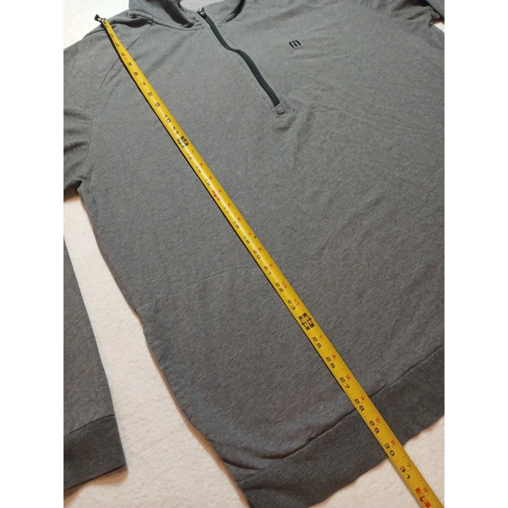 Travis Mathew Pullover Mens XXL Gray 1/4 Zip Golf Long Sleeve PGA West
